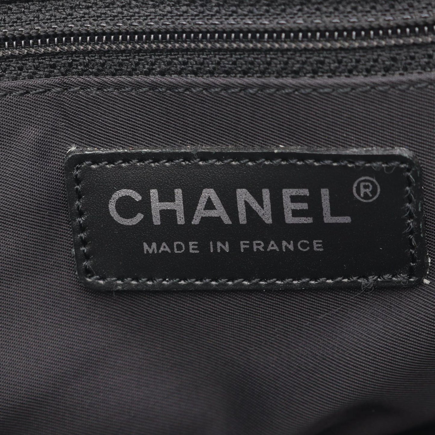 CHANEL Black & Dark Brown Nylon Canvas Tote Bag - New Travel Line PM