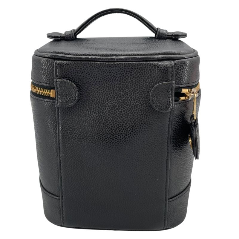 CHANEL Vanity A01998 Black Caviar Skin Handbag - Timeless Elegance