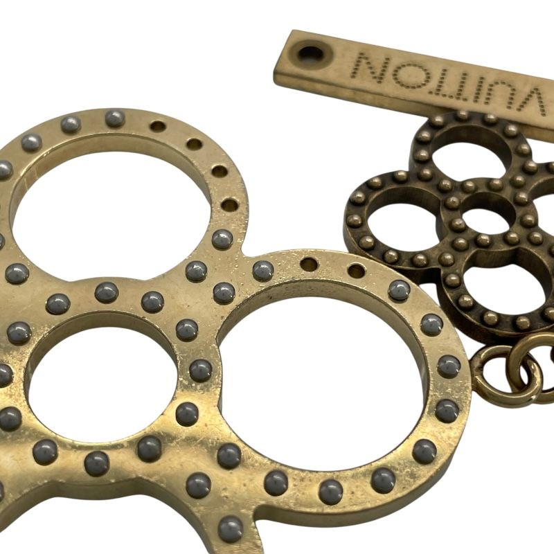 Louis Vuitton Bijoux Sac Tapage M65090 Gold Keychain - Unisex