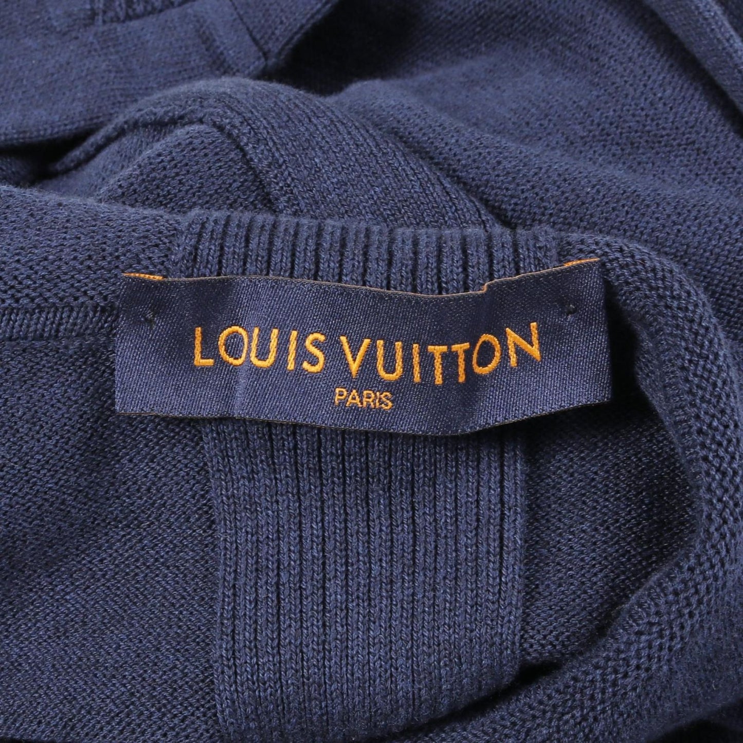 Louis Vuitton LV Circle Logo Hoodie - Navy Cotton, Size S