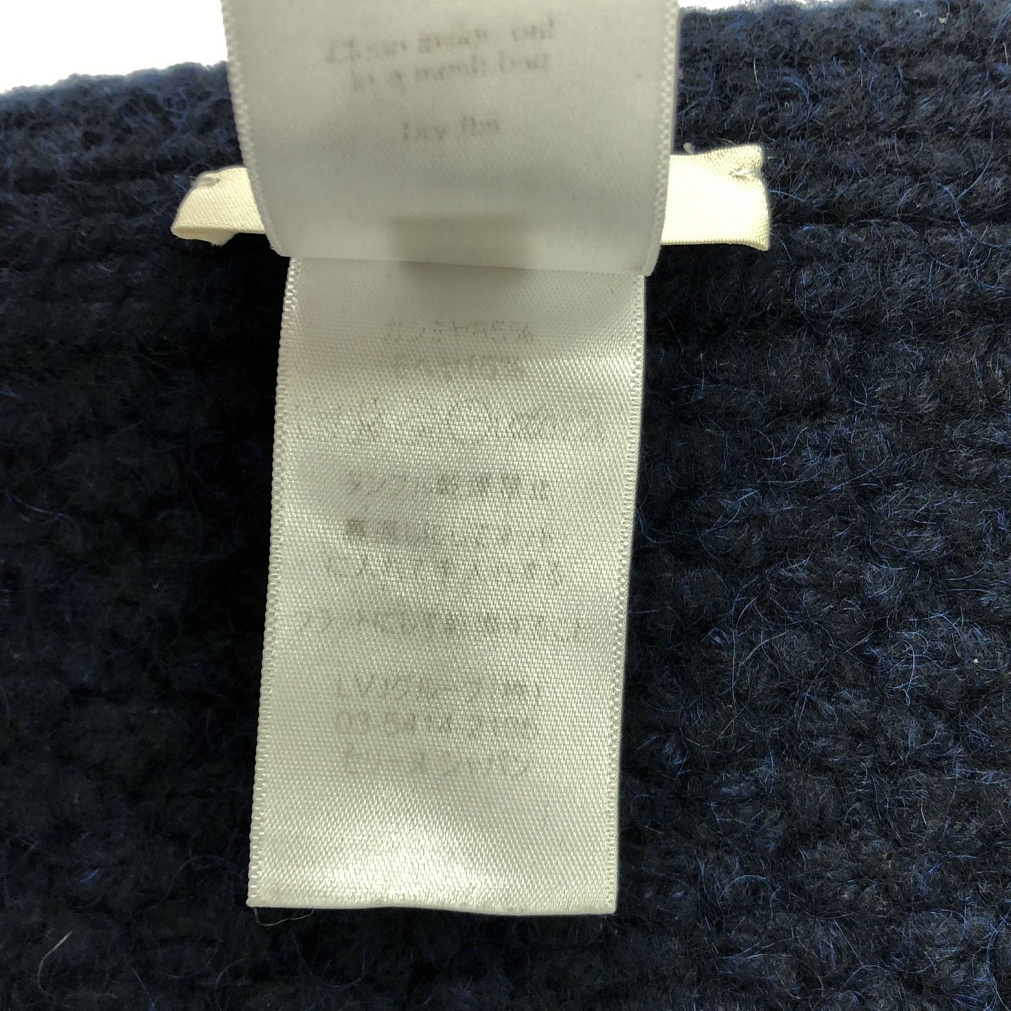 CELINE Navy Cashmere Scarf - Timeless Elegance