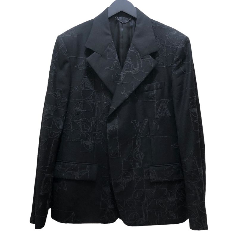 Louis Vuitton Tailored Jacket in Black Wool - Size 48