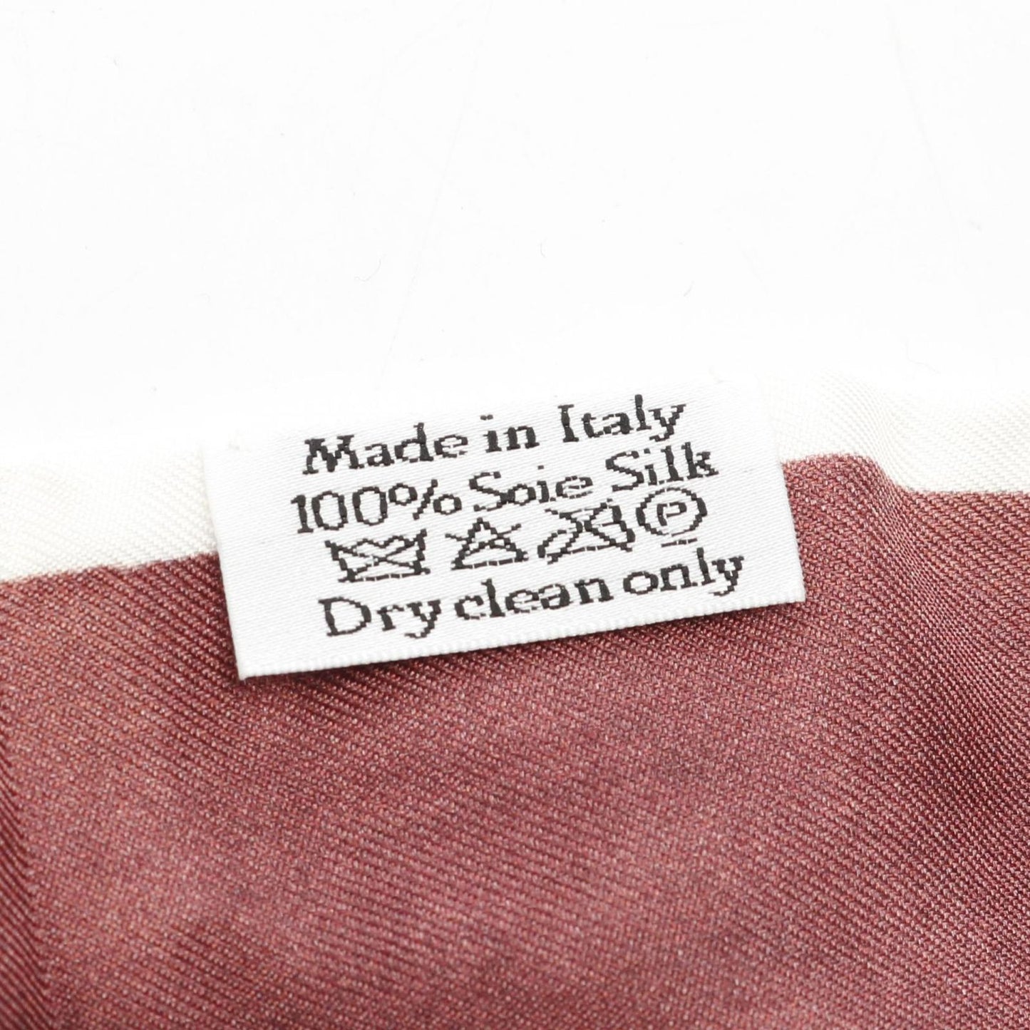 Dior Mitzah Silk Scarf - Exquisite Burgundy & White Elegance