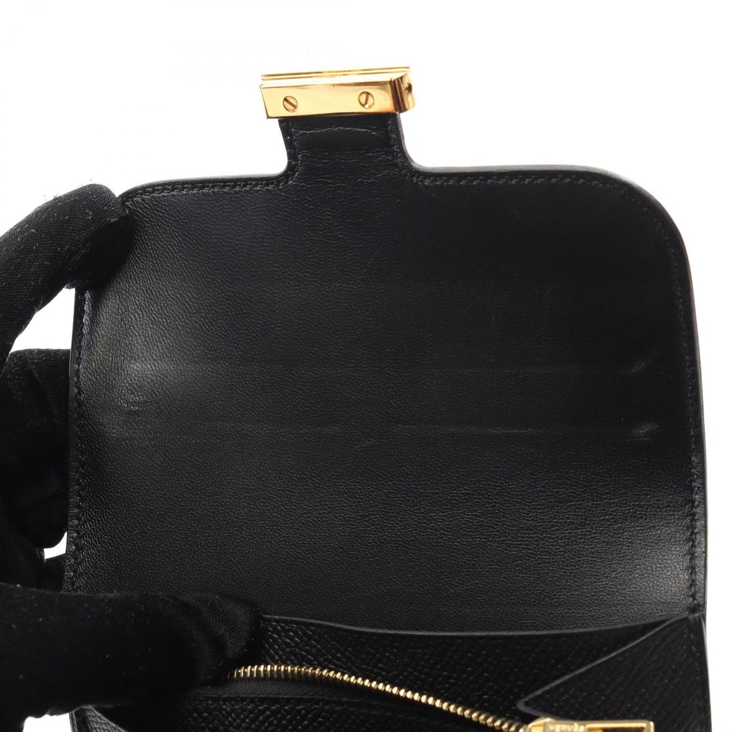 HERMES Constance Compact Wallet in Black - Timeless Elegance