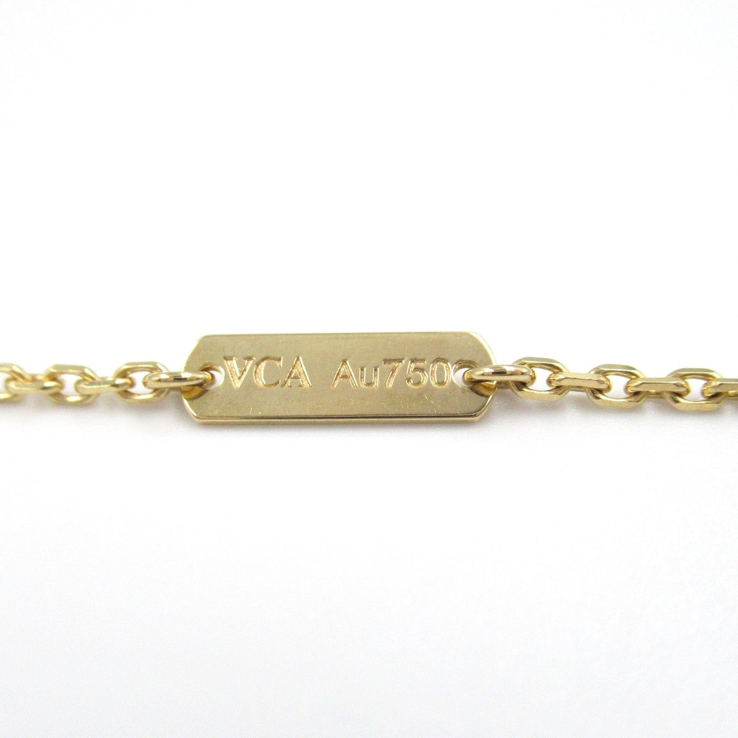 Van Cleef & Arpels Vintage Alhambra Onyx Necklace in 18K Yellow Gold