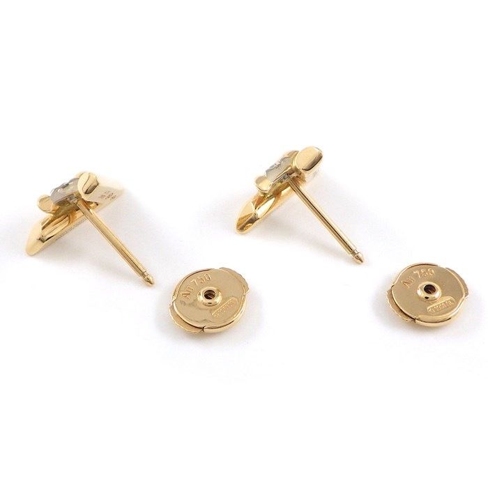 Louis Vuitton Monogram Diamond Earrings in K18 Pink Gold