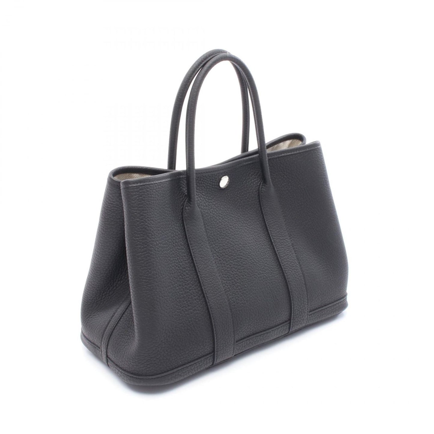 HERMES Garden Party TPM Tote Bag - Black - Unused Luxury