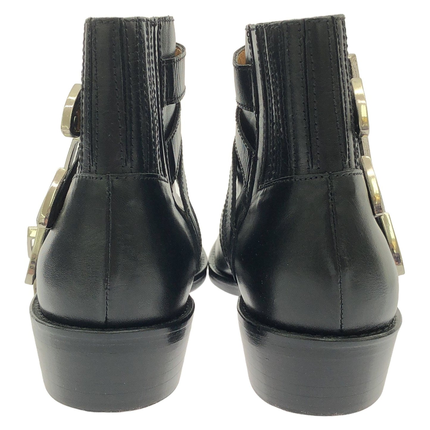 TOGA VIRILIS Unisex Black Leather Boots - Pristine Condition