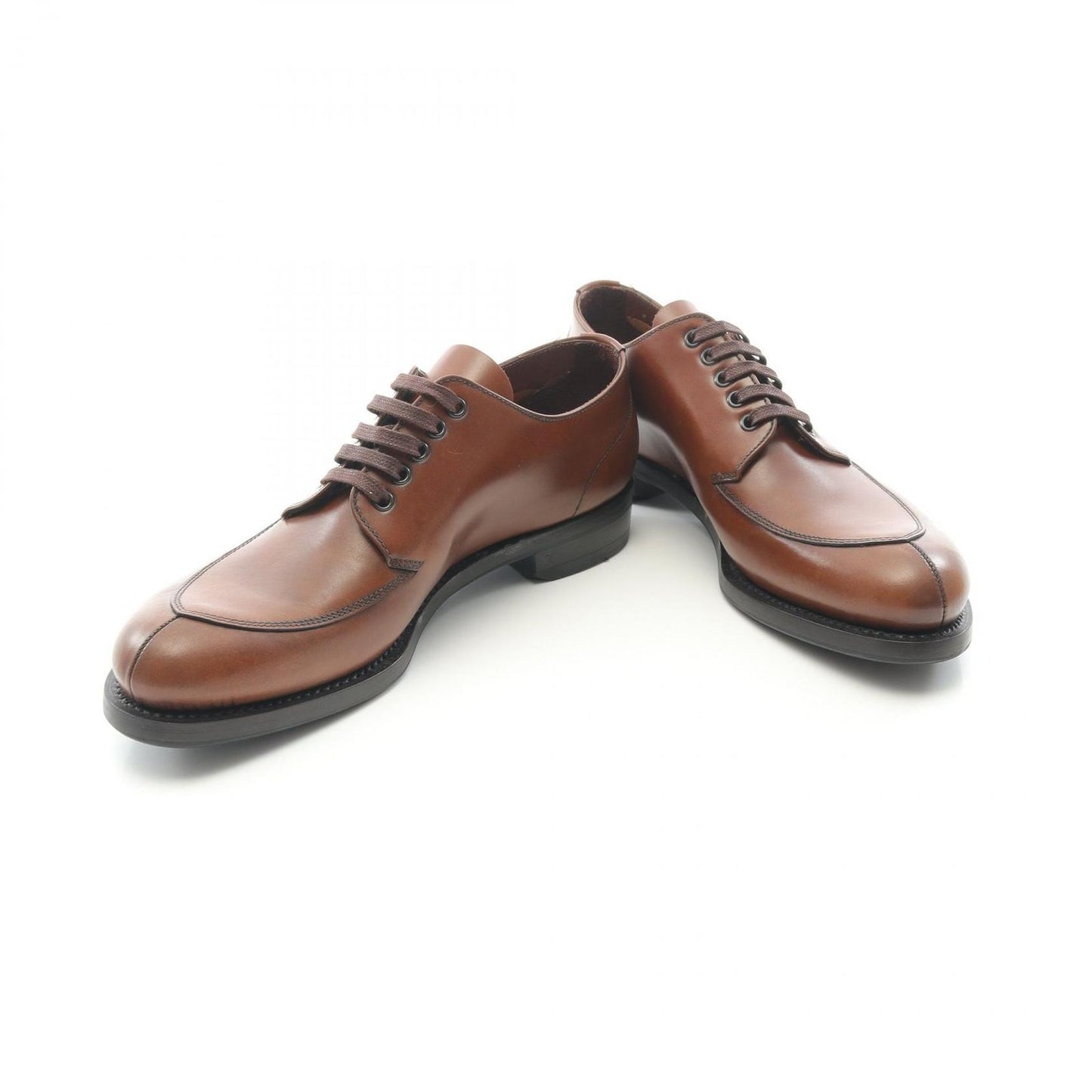 PRADA Brown Leather Dress Shoes - Timeless Elegance