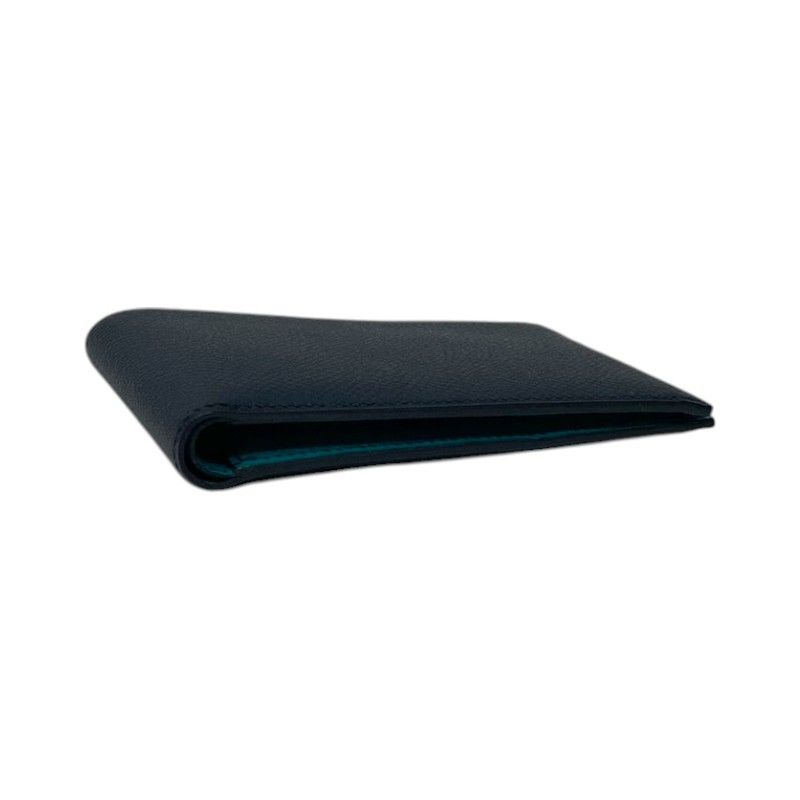 HERMES MC2 Edison Verso Wallet in Blue Indigo & Vert - Exquisite Craftsmanship