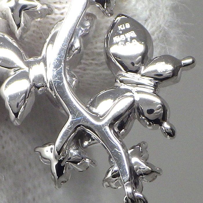 Exquisite Diamond Butterfly Necklace in K18 White & Pink Gold