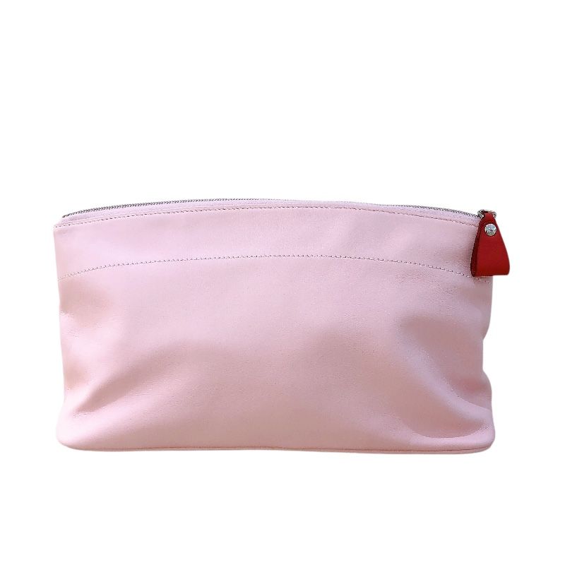 HERMES Toyuboyu GM T刻 Rose Sakura-Vermilion Swift Anemone Pouch