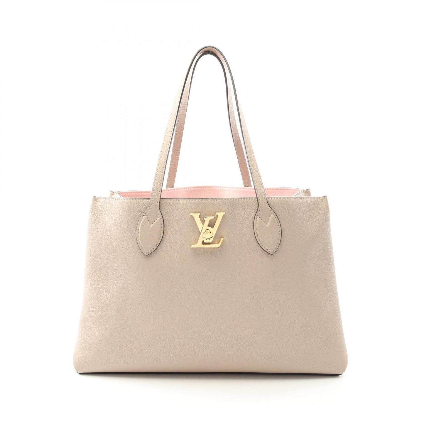 Louis Vuitton Lockme Shopper Tote Bag in Greige Leather - A Timeless Classic