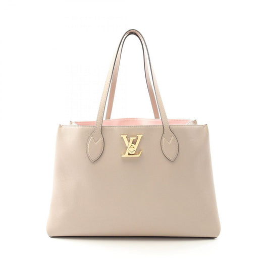 Louis Vuitton Lockme Shopper Tote Bag in Greige Leather - A Timeless Classic