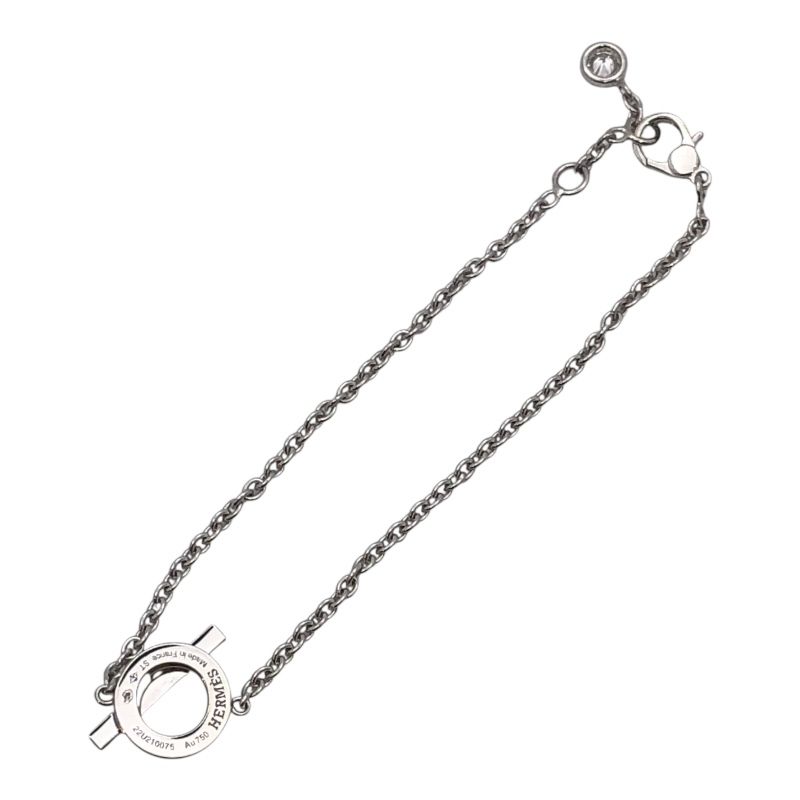 HERMES Finesse Diamond Bracelet in 750WG - Exquisite Luxury