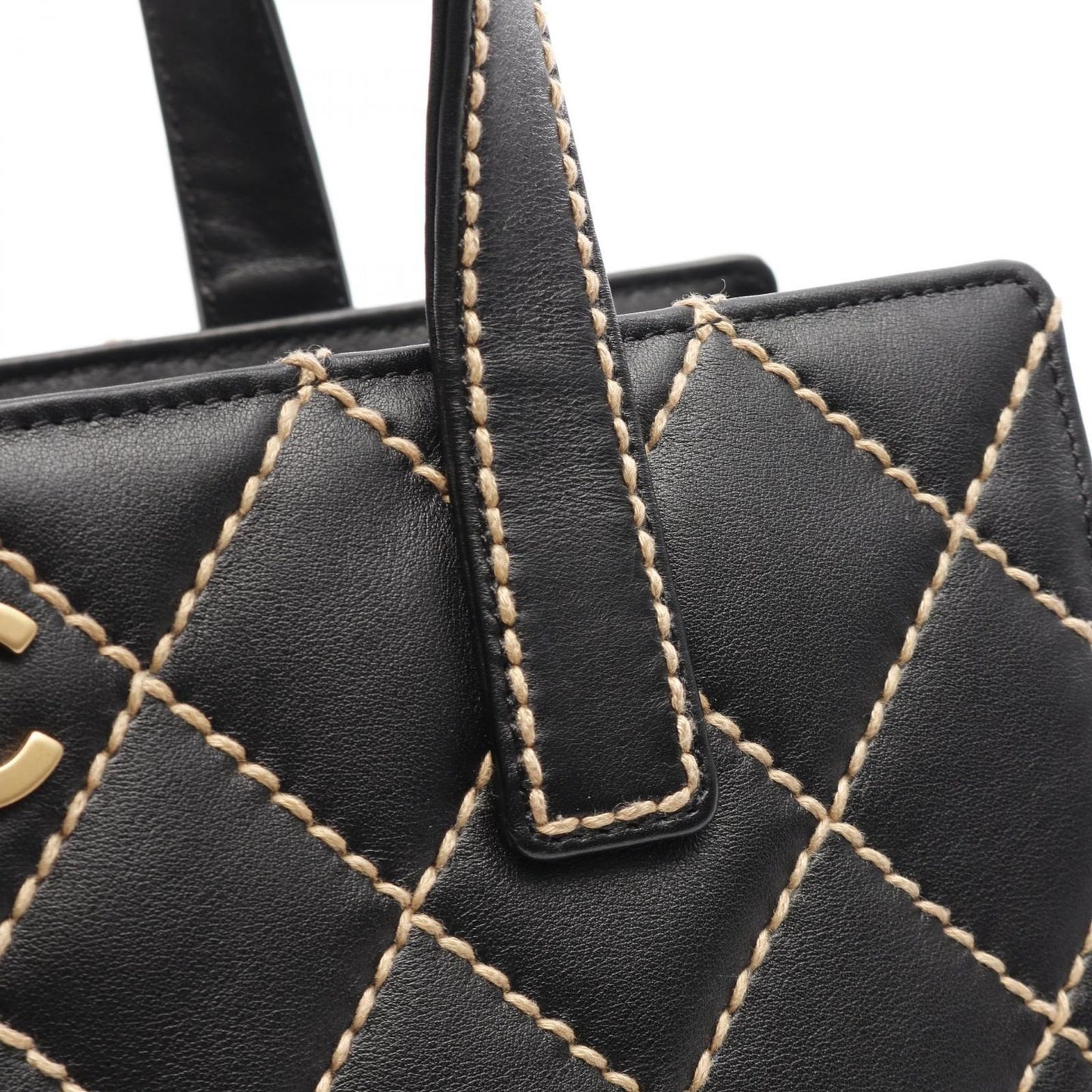 CHANEL Wild Stitch Tote Bag in Black Leather - Timeless Elegance