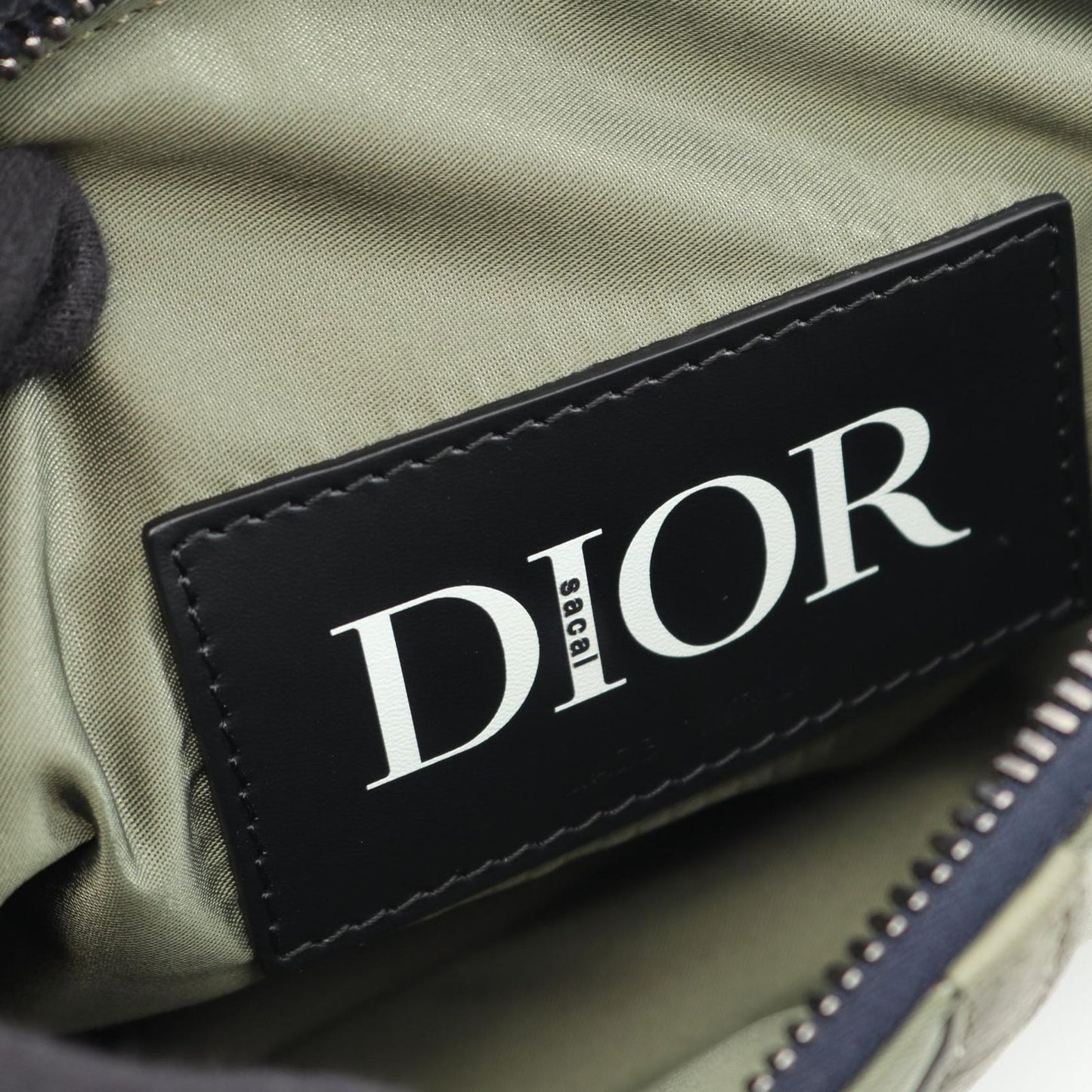 Dior x Sacai Saddle Mini Bag - Exclusive Khaki/Navy