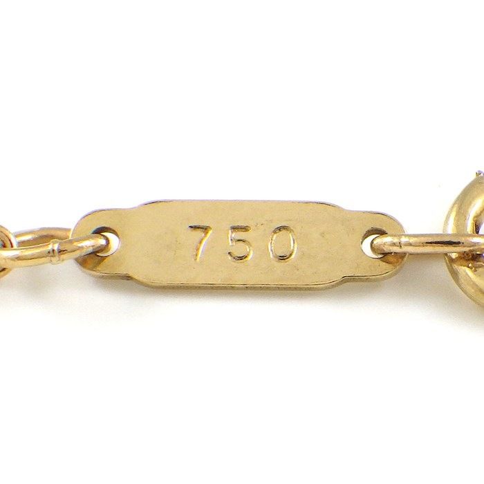Tiffany & Co. Signature Cross Necklace in K18 Yellow Gold