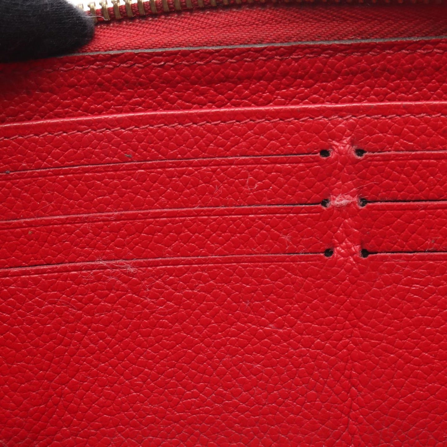 Louis Vuitton Zippy Wallet in Garnet Monogram Empreinte Leather