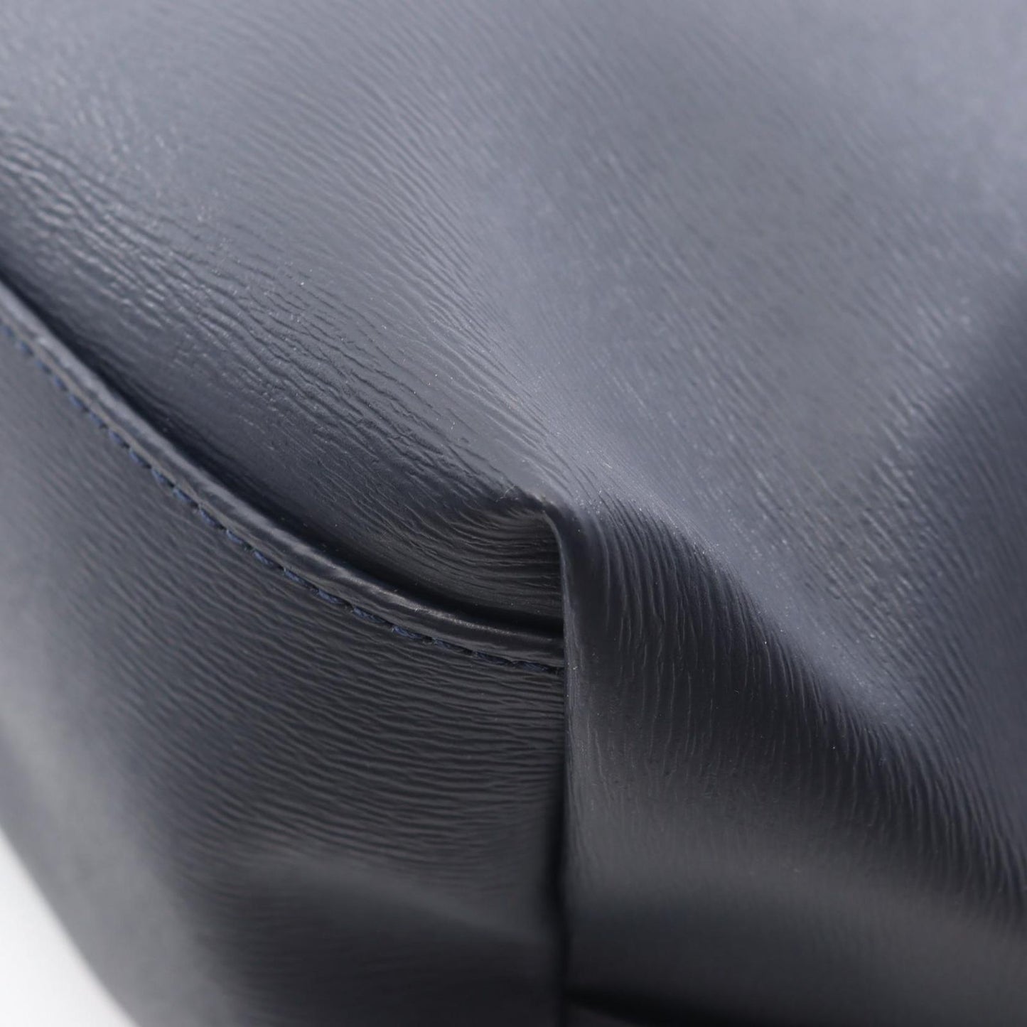 Longchamp Le Pliage City Tote Bag - Navy PVC Canvas & Leather