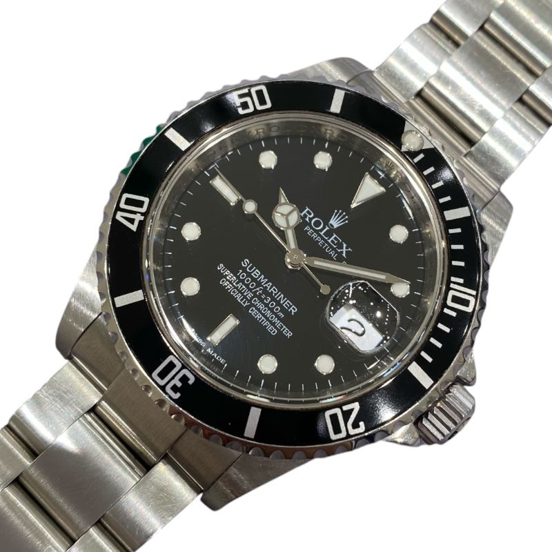 Rolex Submariner 16610 Black Dial Stainless Steel Men's Watch