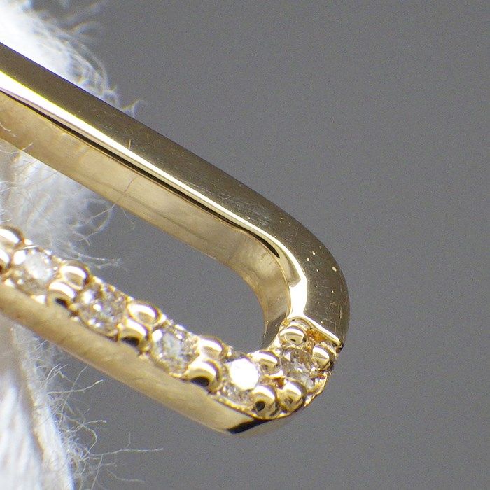 Exquisite K18YG Diamond Link Necklace - 0.10ct Luxury Jewelry