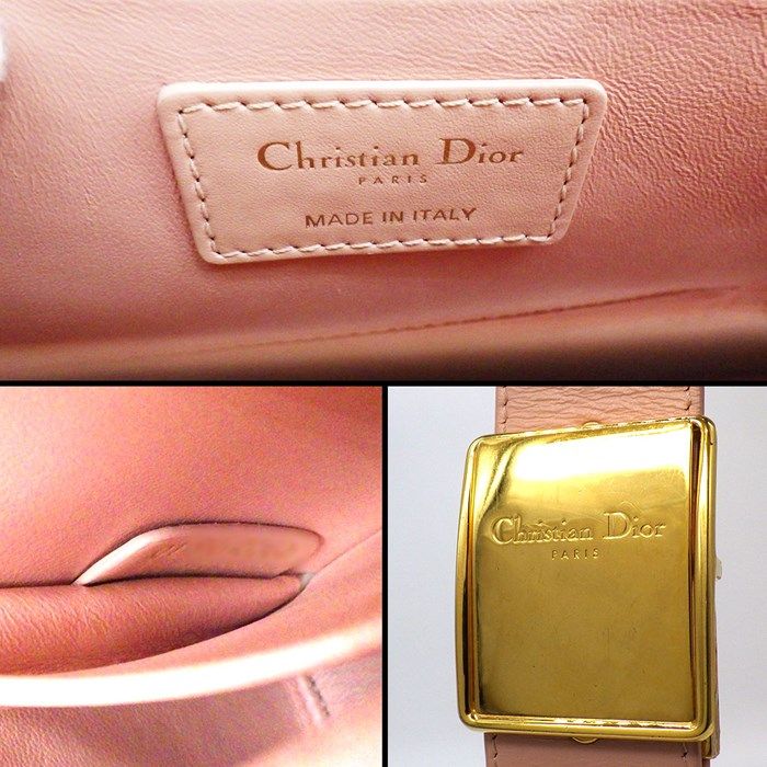 Dior 30 Montaigne Box Micro Shoulder Bag in Rose Devan