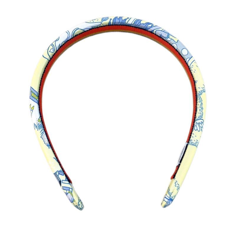 HERMES Elsa Headband in Yellow Silk - Exquisite Luxury Accessory