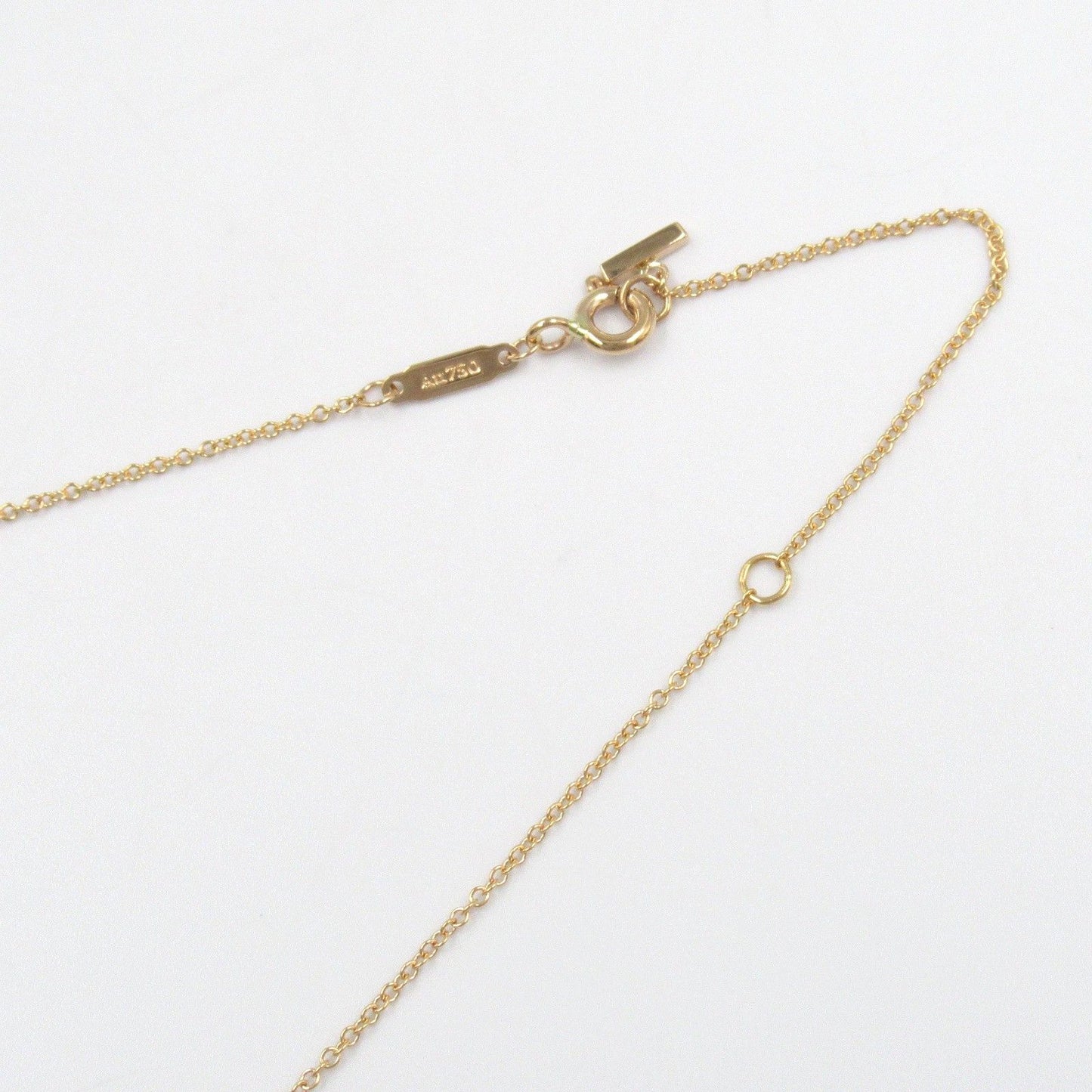 TIFFANY＆CO T Smile Small Necklace in K18PG - Exquisite Elegance