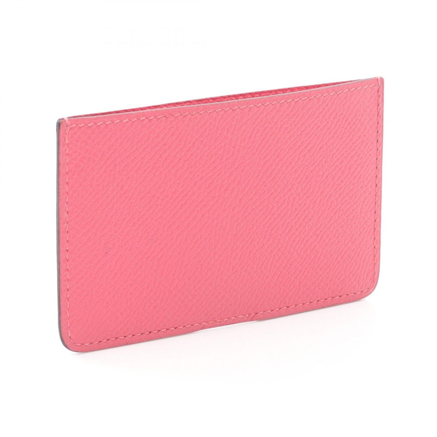 HERMES Porcrol Rose Azalee Card Case - Exquisite Pink Leather