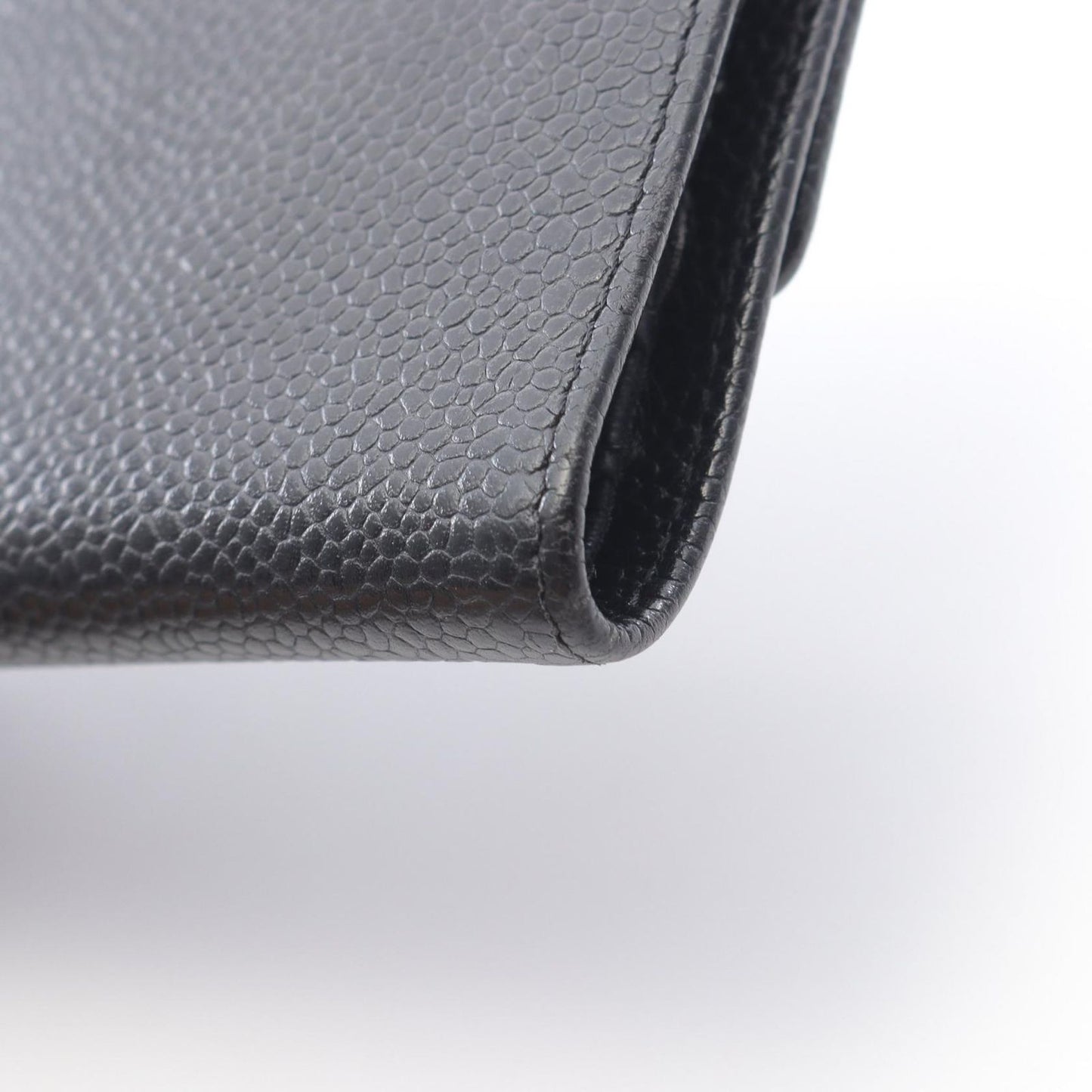 CHANEL Coco Mark Black Leather Tri-Fold Wallet - Exquisite Craftsmanship