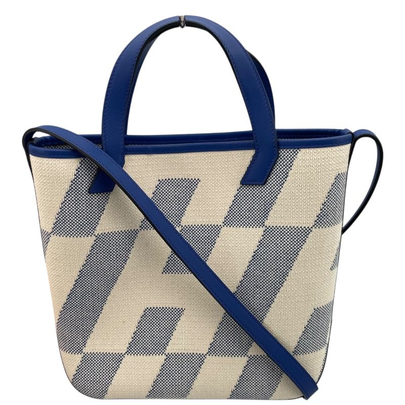 HERMES Ambre PM Ivory/Blue France Shoulder Bag - U Stamp