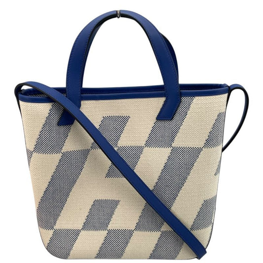 HERMES Ambre PM Ivory/Blue France Shoulder Bag - U Stamp