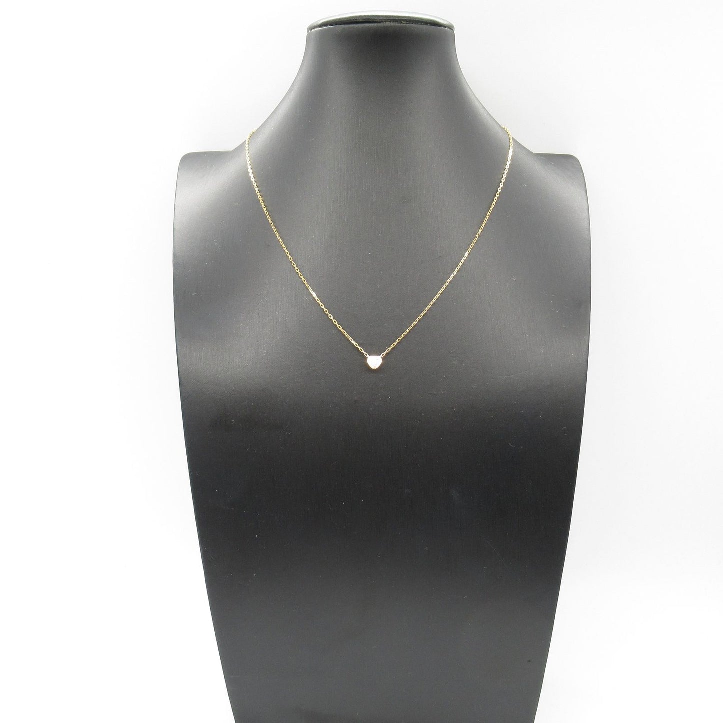 CARTIER Amour Heart Necklace in K18 Pink Gold with Diamonds