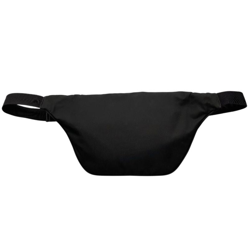 PRADA Black Nylon Waist Bag with Silver Hardware - Men's Luxury Accessory