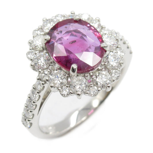 Exquisite Ruby and Diamond Ring in Platinum - A Timeless Treasure