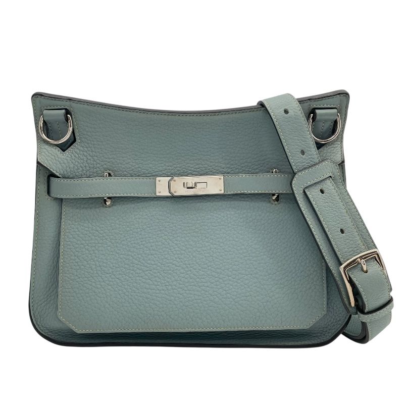 HERMES Gypsière 28 Blue Jean with Silver Hardware - Exquisite Craftsmanship