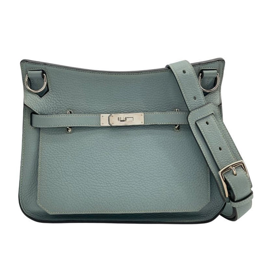 HERMES Gypsière 28 Blue Jean with Silver Hardware - Exquisite Craftsmanship