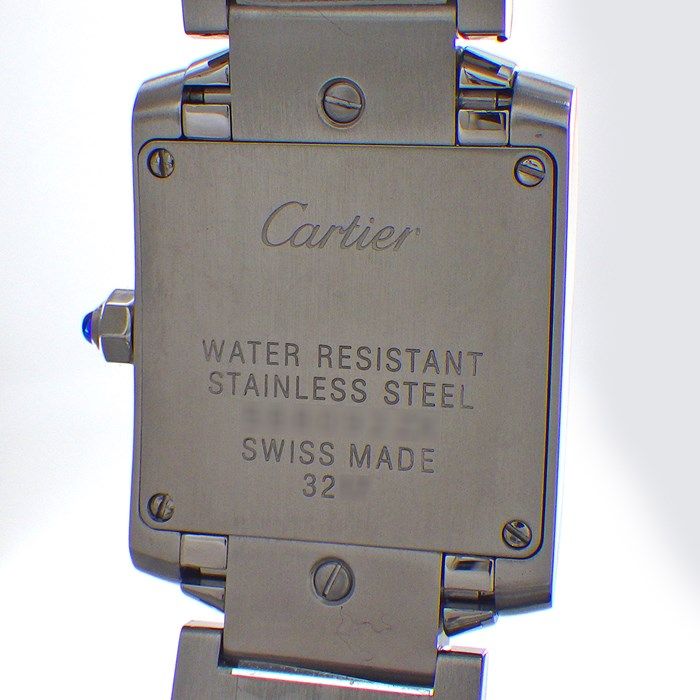 Cartier Tank Française SM WE110006 - Diamond Index, Silver Dial