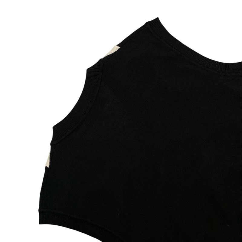 Fendi Black Wool Knit Vest - Timeless Elegance for Women