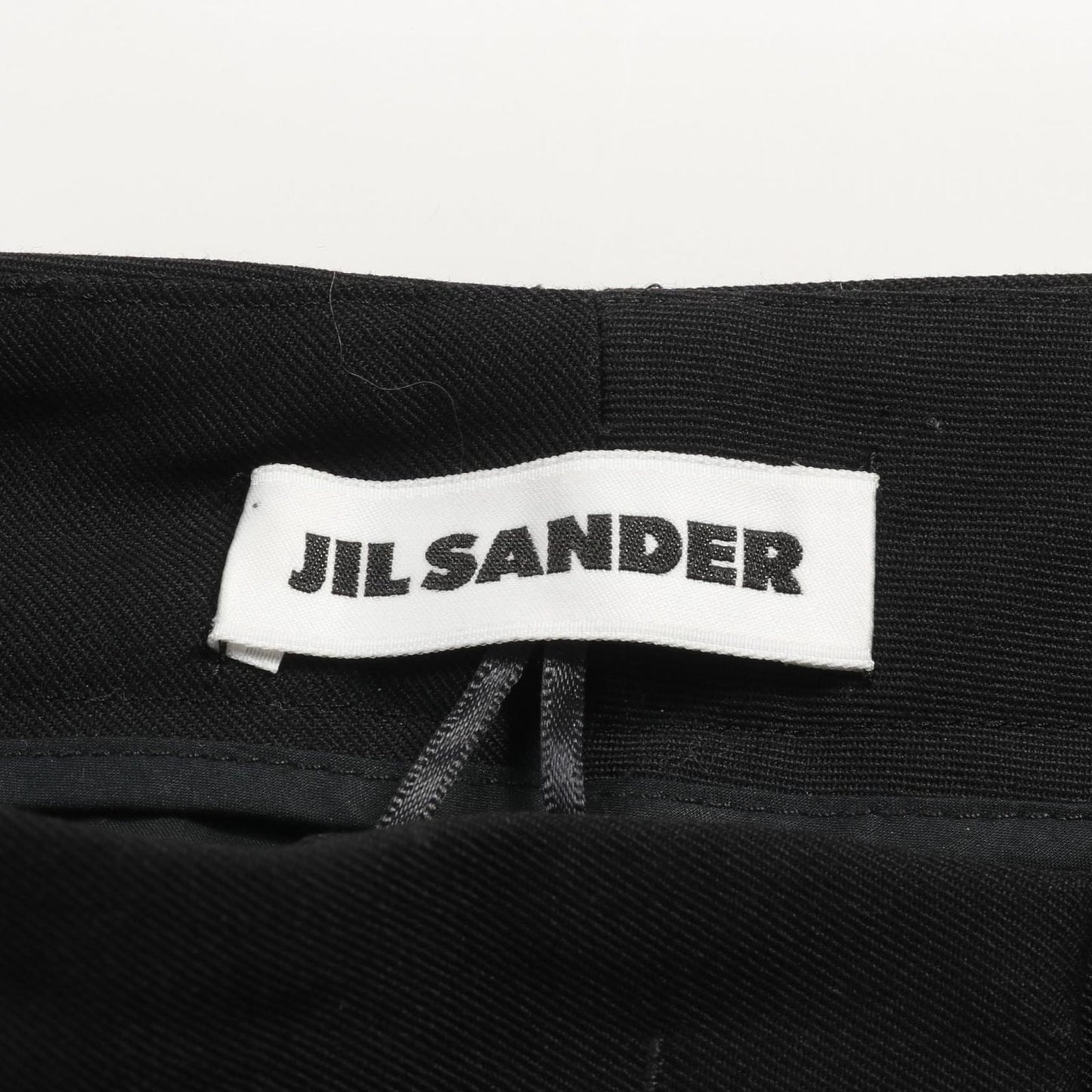 JIL SANDER Wool Gabardine Pants - Timeless Black Elegance