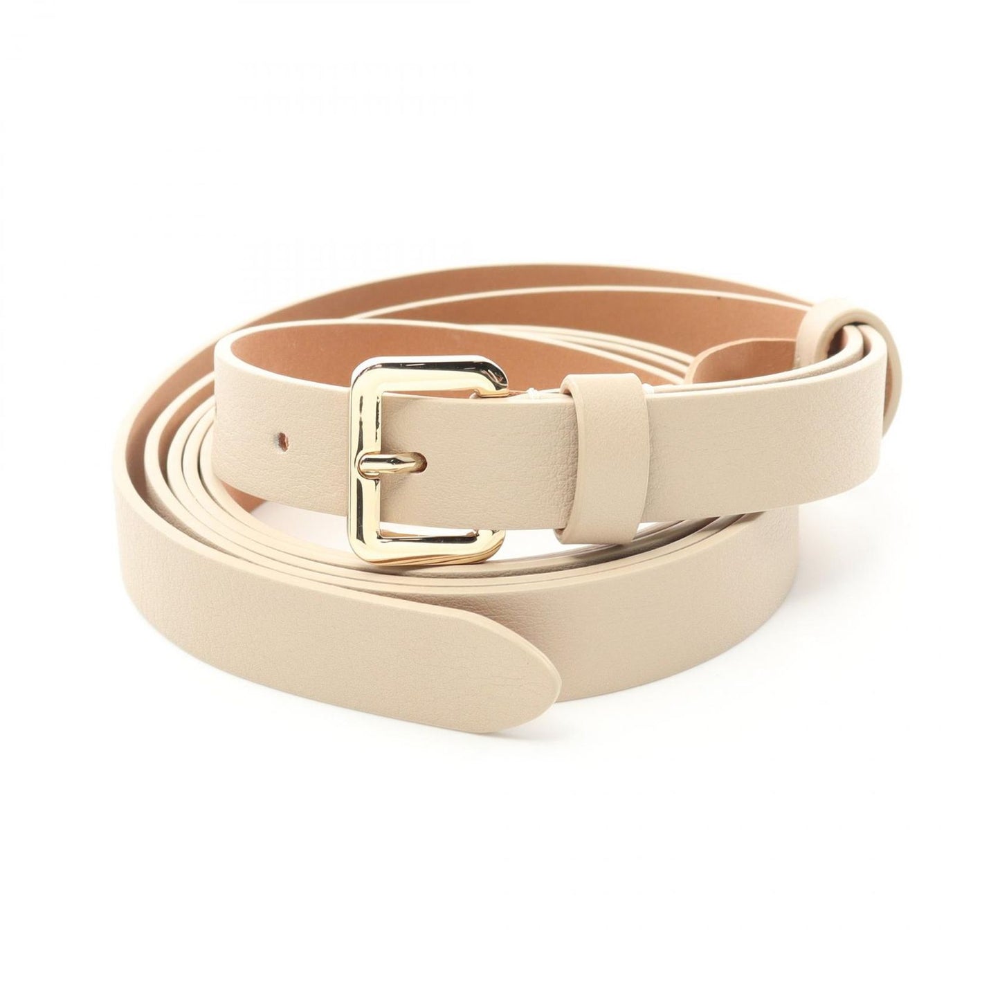 MAX MARA MALAGA Beige Leather Belt - Exquisite Craftsmanship