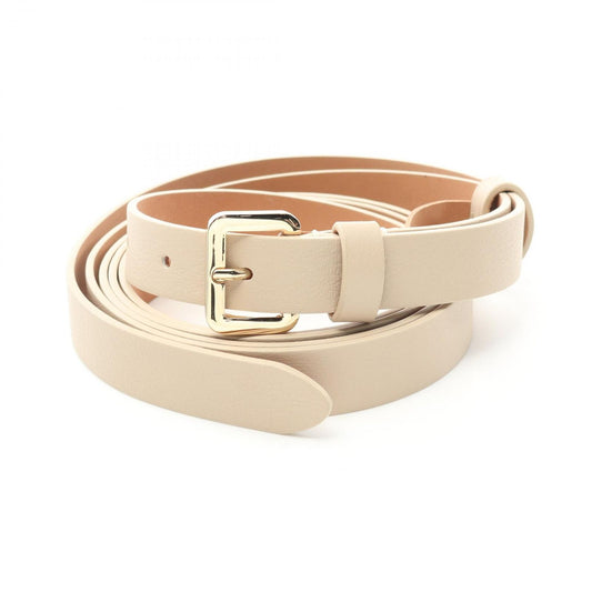 MAX MARA MALAGA Beige Leather Belt - Exquisite Craftsmanship