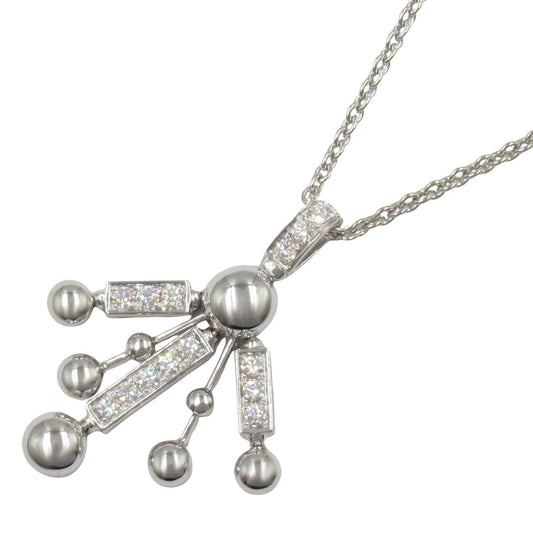 BVLGARI Astrale Fireworks Diamond Necklace in 18K White Gold