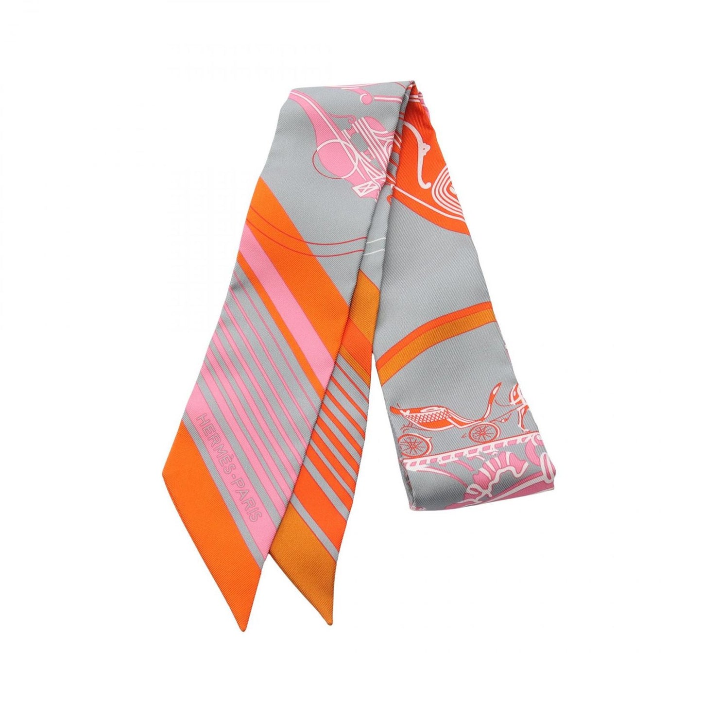 HERMES Ex-Libris Twilly Scarf in Silk - Unused Luxury Accessory