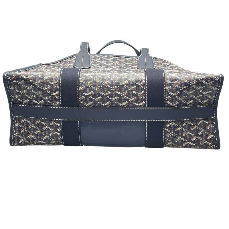 GOYARD Villette MM Navy Coated Canvas Tote Bag - Exquisite Craftsmanship