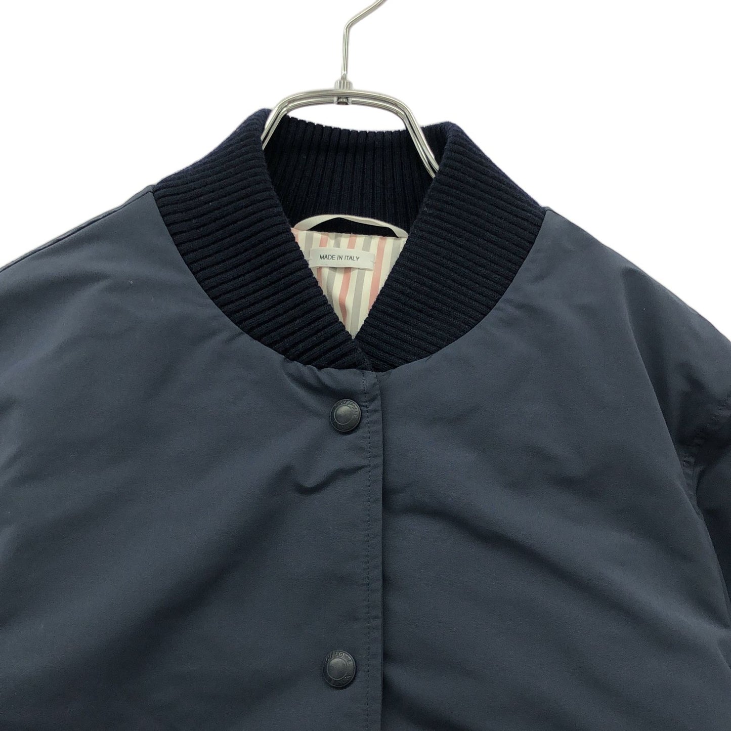 THOM BROWNE Navy Down Jacket - Elegant Women's Outerwear