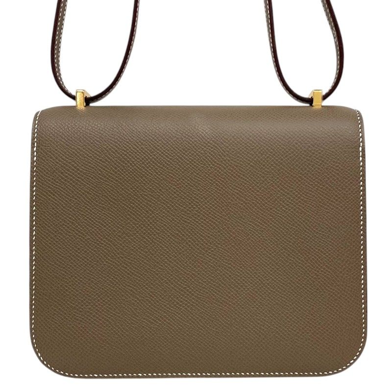 HERMES Constance 3 Mini in Etoupe with Gold Hardware - Exquisite Craftsmanship
