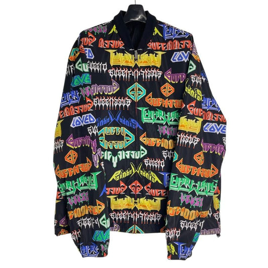 GUCCI Metal Logo All-Over Print Nylon Jacket - Multicolor