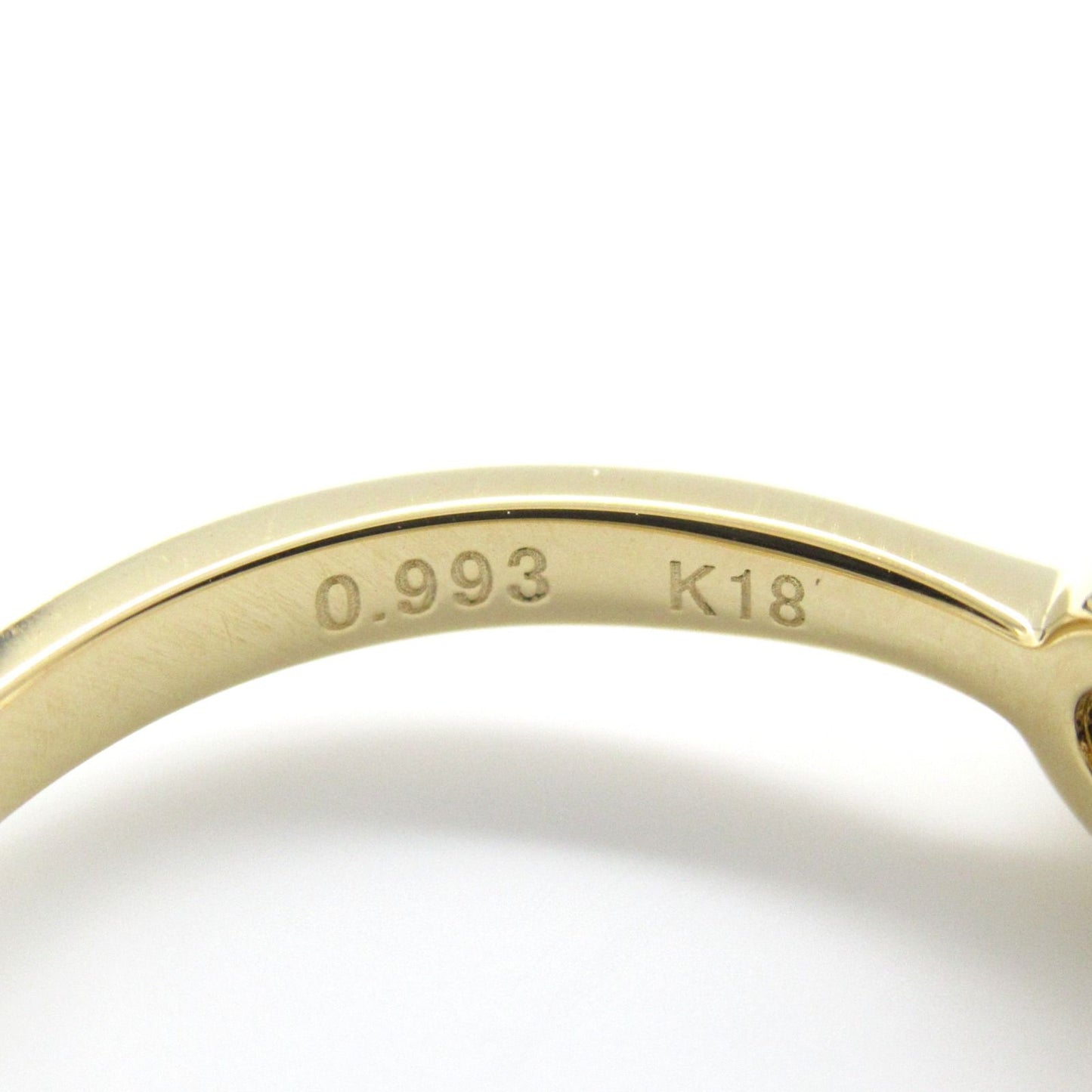 Exquisite K18 Yellow Gold Diamond Ring - 0.993ct Luxury Jewelry